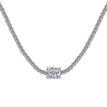 [Elitejewels]2.0 carat Ornate Emerald Cut Necklace