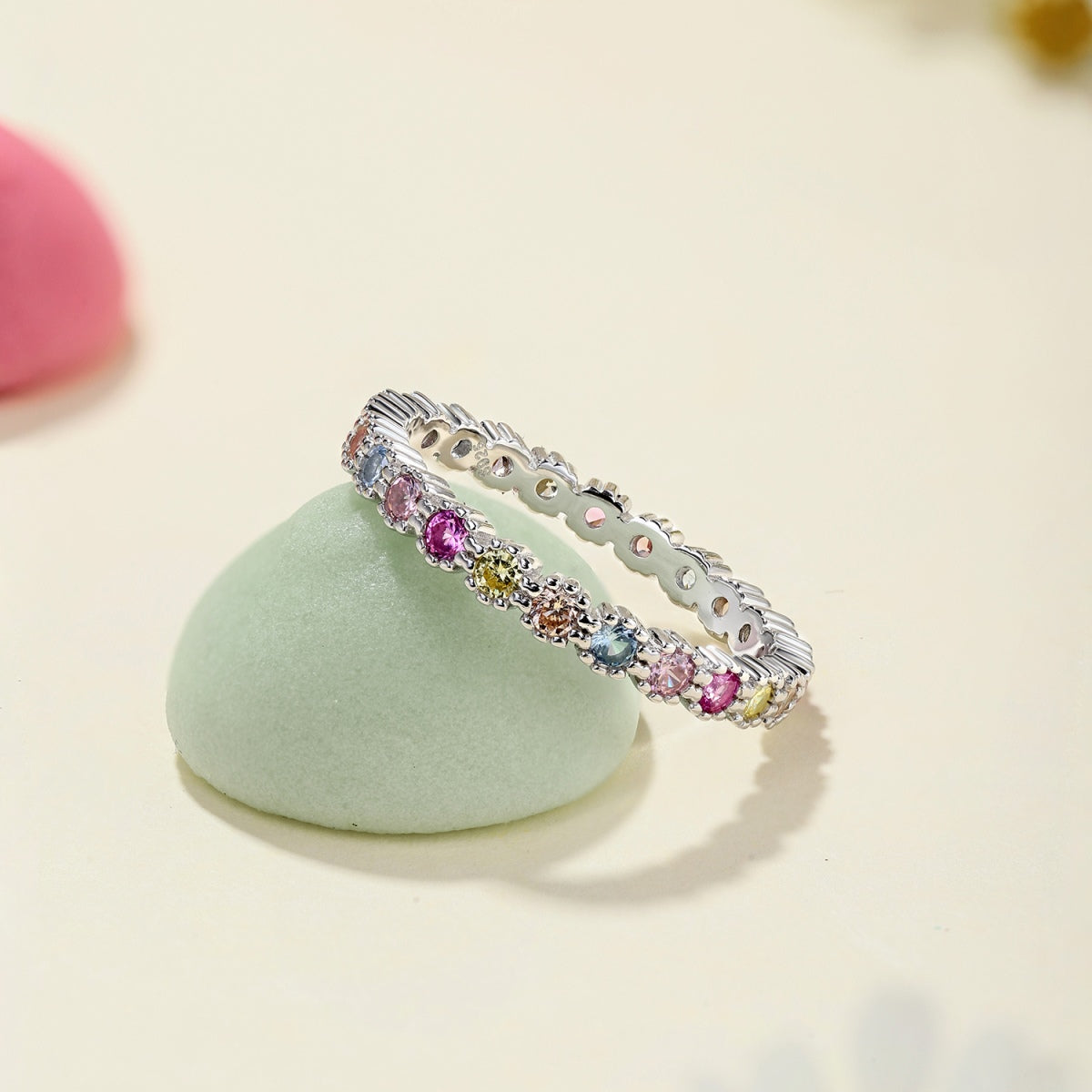 [Elitejewels]Exquisite Colorful Round Cut Party Ring