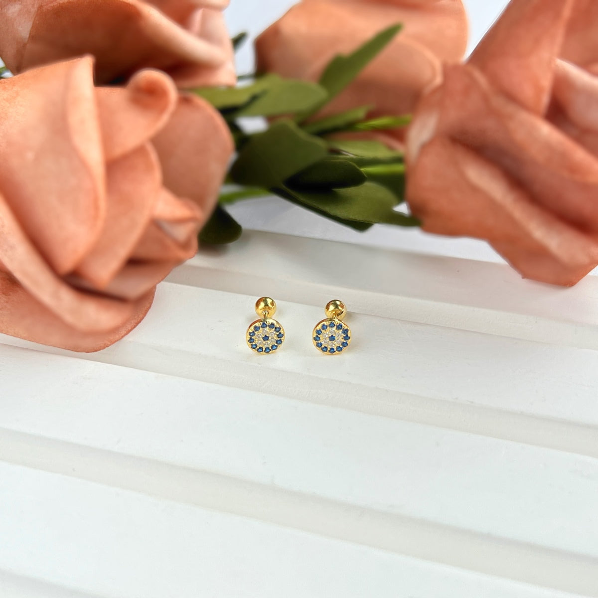 [Elitejewels]Devil's Eye Ear Bone Nail Earrings