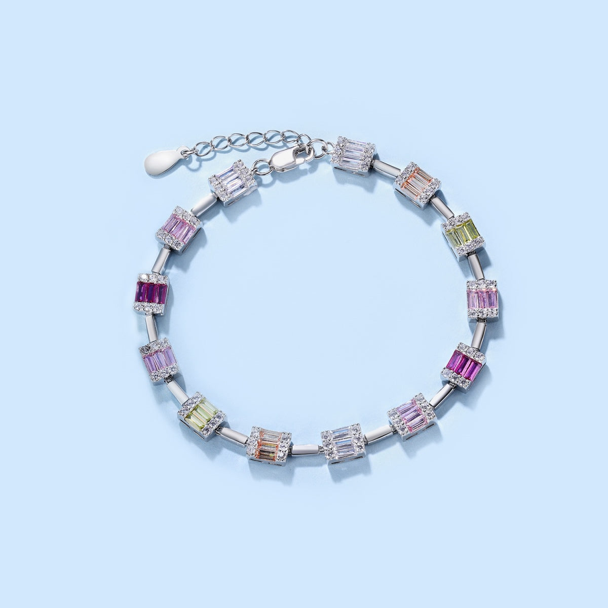 [Elitejewels]Dainty Charming Emerald Cut Daily Bracelet