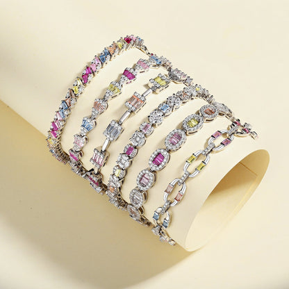 [Elitejewels]Dainty Charming Emerald Cut Daily Bracelet