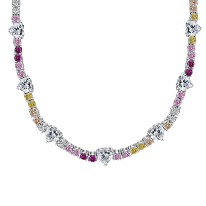 [Elitejewels] Zarte bunte Regenbogen-Tenniskette