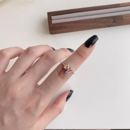 [Elitejewels]Radiant Colorful Multi Cut Daily Ring