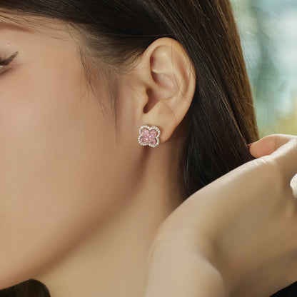 [Elitejewels]Lucky Four-Leaf Clover Exquisite Earrings