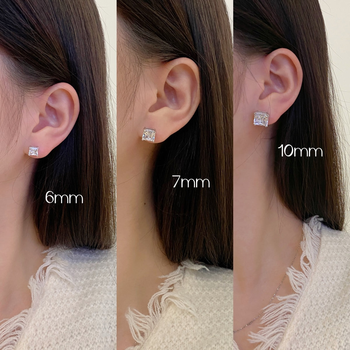 [Elitejewels]Delicate Square Shape Earrings