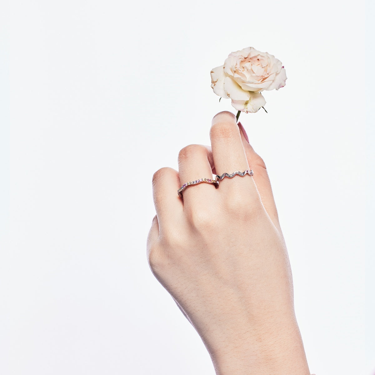 [Elitejewels]Dainty Colorful Round Cut Party Ring