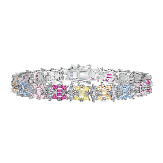 [Elitejewels]Delicate Colorful Multi Cut Party Bracelet