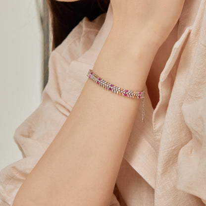 [Elitejewels]Dainty Radiant Emerald Cut Daily Bracelet