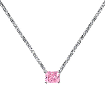 [Elitejewels]4.0 Carat Elegant Radiant Cut Necklace