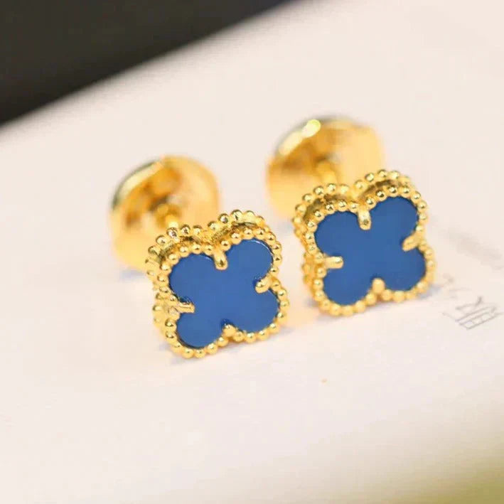 [Elitejewels]CLOVER MINI 9,5 MM TÜRKIS OHRRINGE