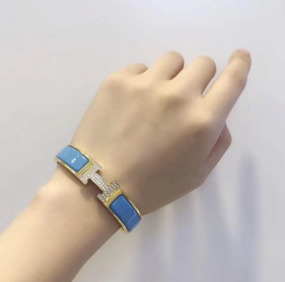 [Elitejewels]HM CLOUD BLUE BRACELET GOLD DIAMOND