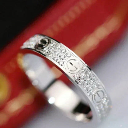 [Elitejewels]LOVE RING 3.6MM DIAMOND PAVED