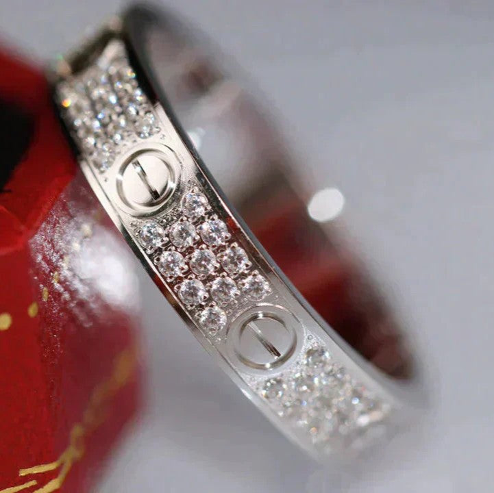 [Elitejewels]ラブリング 3.6MM ダイヤモンドパヴェ