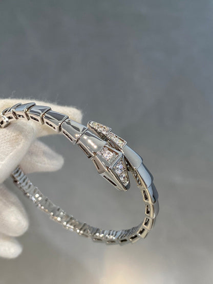 [Elitejewels]SERPENTI BRACELET DIAMONDS SILVER