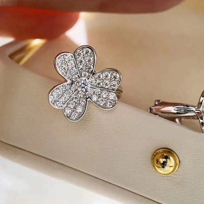 [Elitejewels]CLOVER COMOS DIAMANT OHRRINGE SILBER