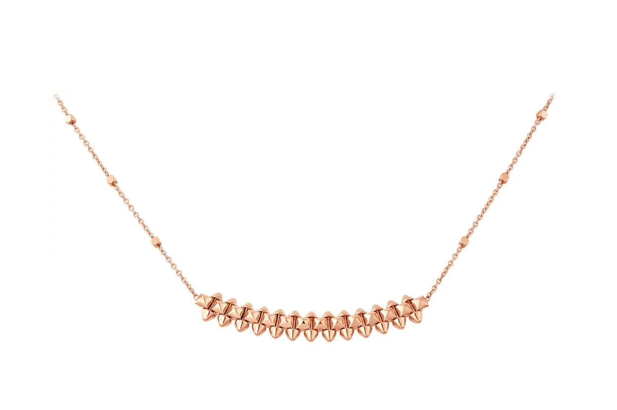 [Elitejewels]CLASH PINK GOLD NECKLACE