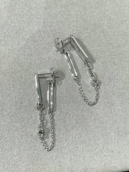 [Elitejewels]CHAINE CHAOS DIAMOND DROP EARRINGS