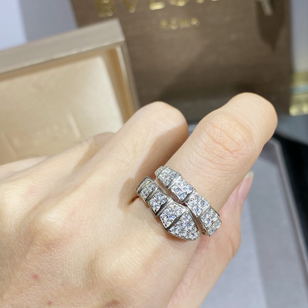 [Elitejewels]SERPENTI RING SILBER MIT DIAMANTEN