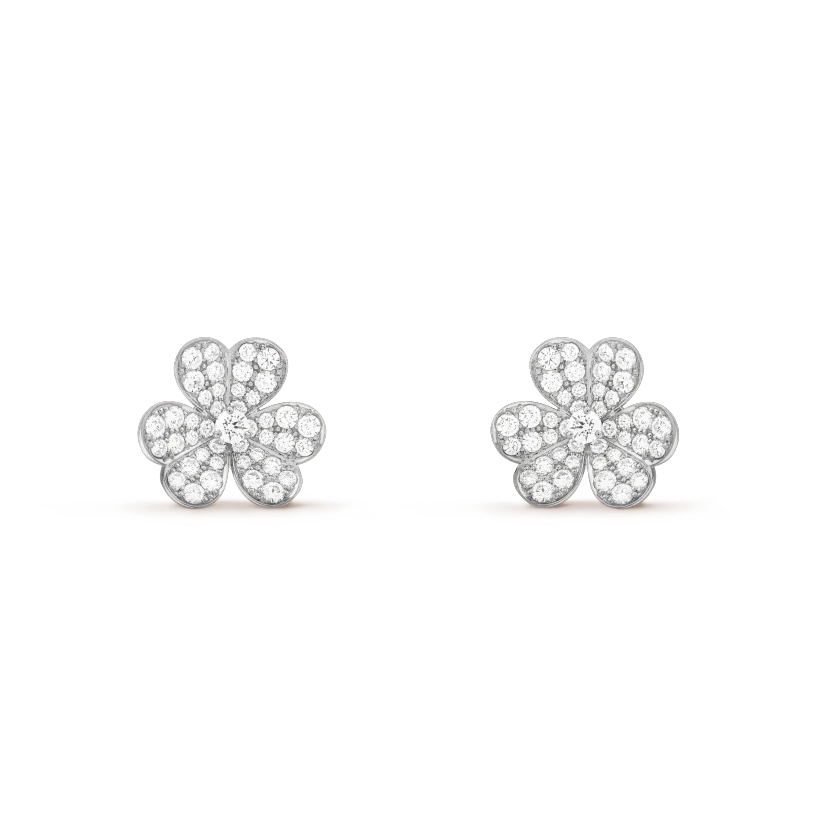 [Elitejewels]CLOVER COMOS DIAMANT OHRRINGE SILBER