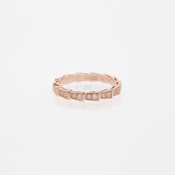 [Elitejewels]SERPENTI RING ROTGOLD MIT DIAMANTEN 3MM