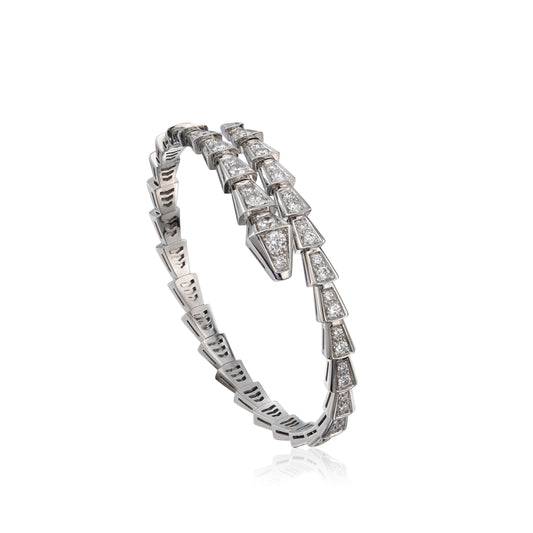 [Elitejewels]SERPENTI ブレスレット 6MM シルバー ダイヤモンド