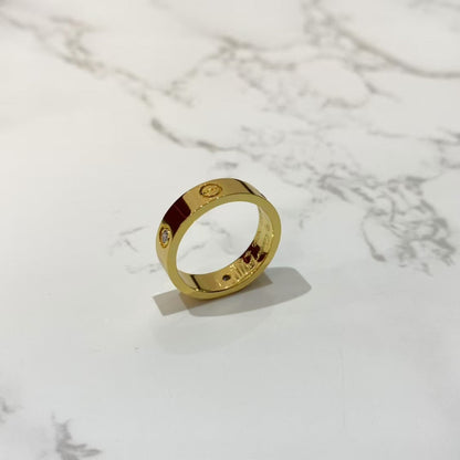 [Elitejewels] LIEBESRING 5,5 MM 3 DIAMANTEN GOLD