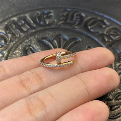[Elitejewels]JUSTE リング 1.8MM ゴールド ダイヤモンド