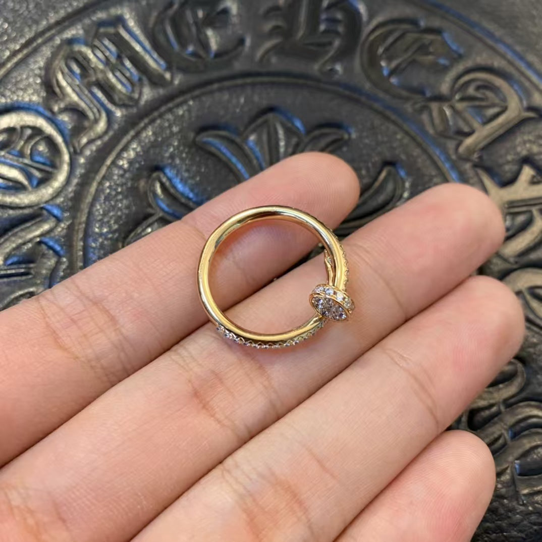 [Elitejewels]JUSTE リング 1.8MM ゴールド ダイヤモンド