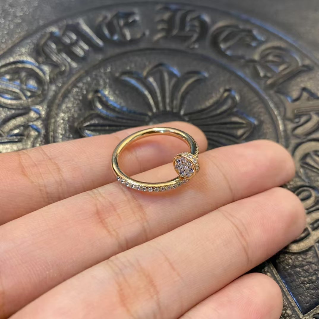 [Elitejewels]JUSTE リング 1.8MM ゴールド ダイヤモンド