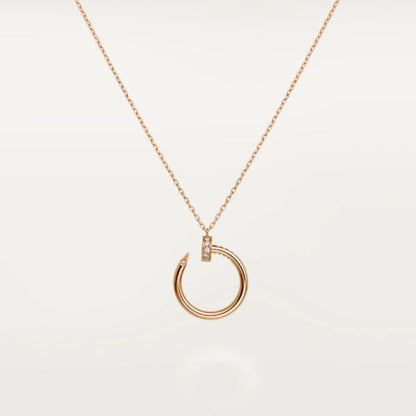 [Elitejewels]JUSTE NECKLACE PINK GOLD