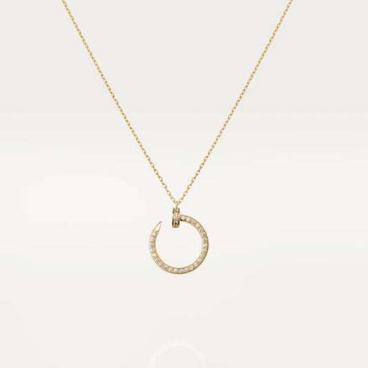 [Elitejewels]JUSTE NECKLACE GOLD DIAMONDS