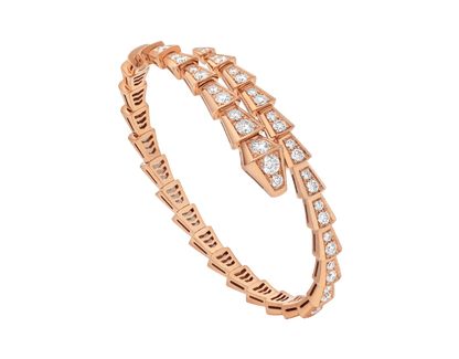 [Elitejewels]SERPENTI BRACELET 6.8MM PINK GOLD DIAMOND