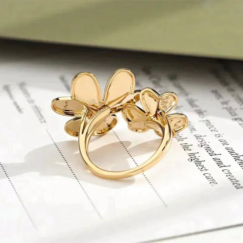 [Elitejewels]CLOVER COMOS GOLD DIAMANTRING