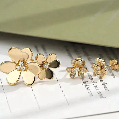 [Elitejewels]CLOVER COMOS GOLD DIAMANTRING