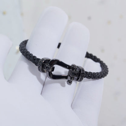 [Elitejewels]FORCE ラージシリーズ ホースシュー ブラック サムライ ブレスレット