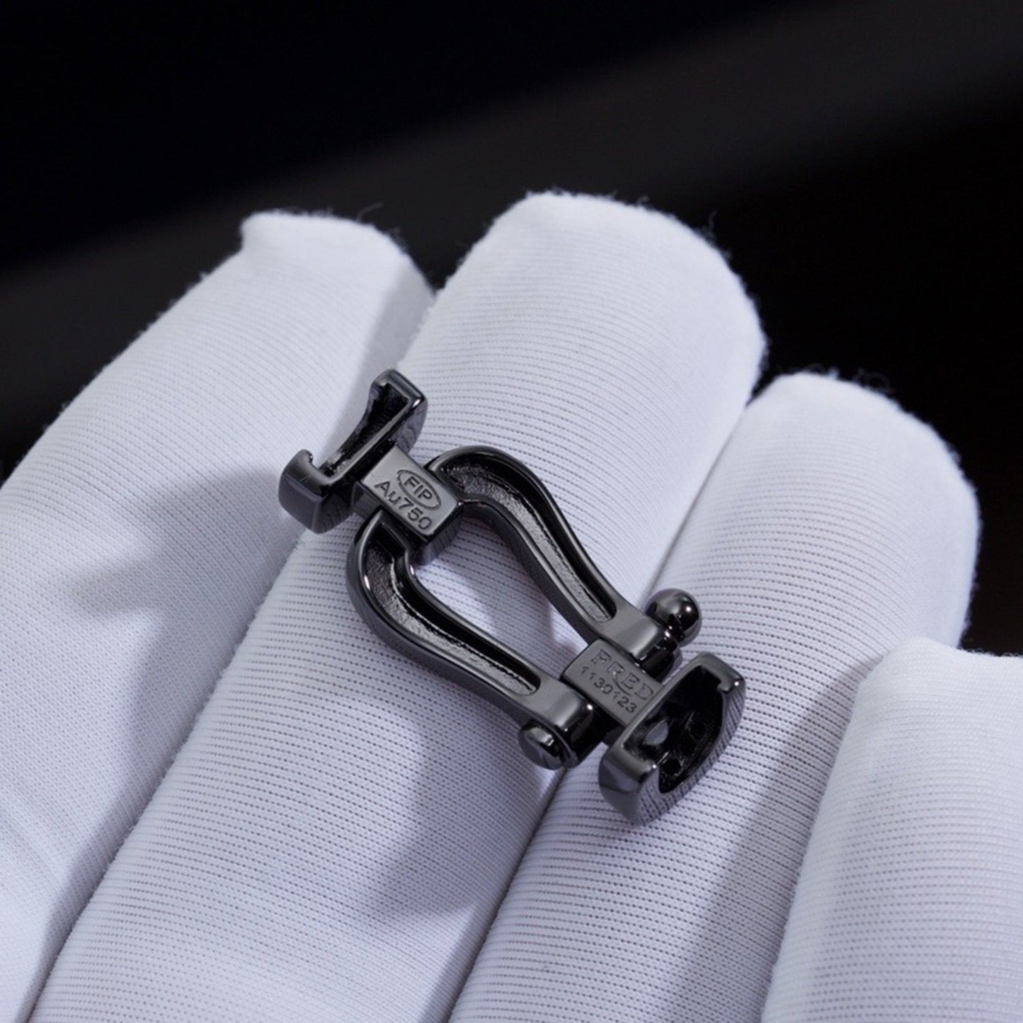[Elitejewels]FORCE ラージシリーズ ホースシュー ブラック サムライ ブレスレット