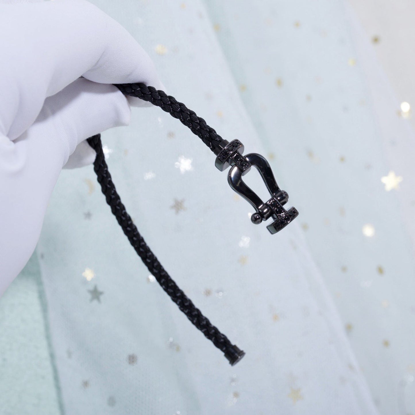 [Elitejewels]FORCE ラージシリーズ ホースシュー ブラック サムライ ブレスレット