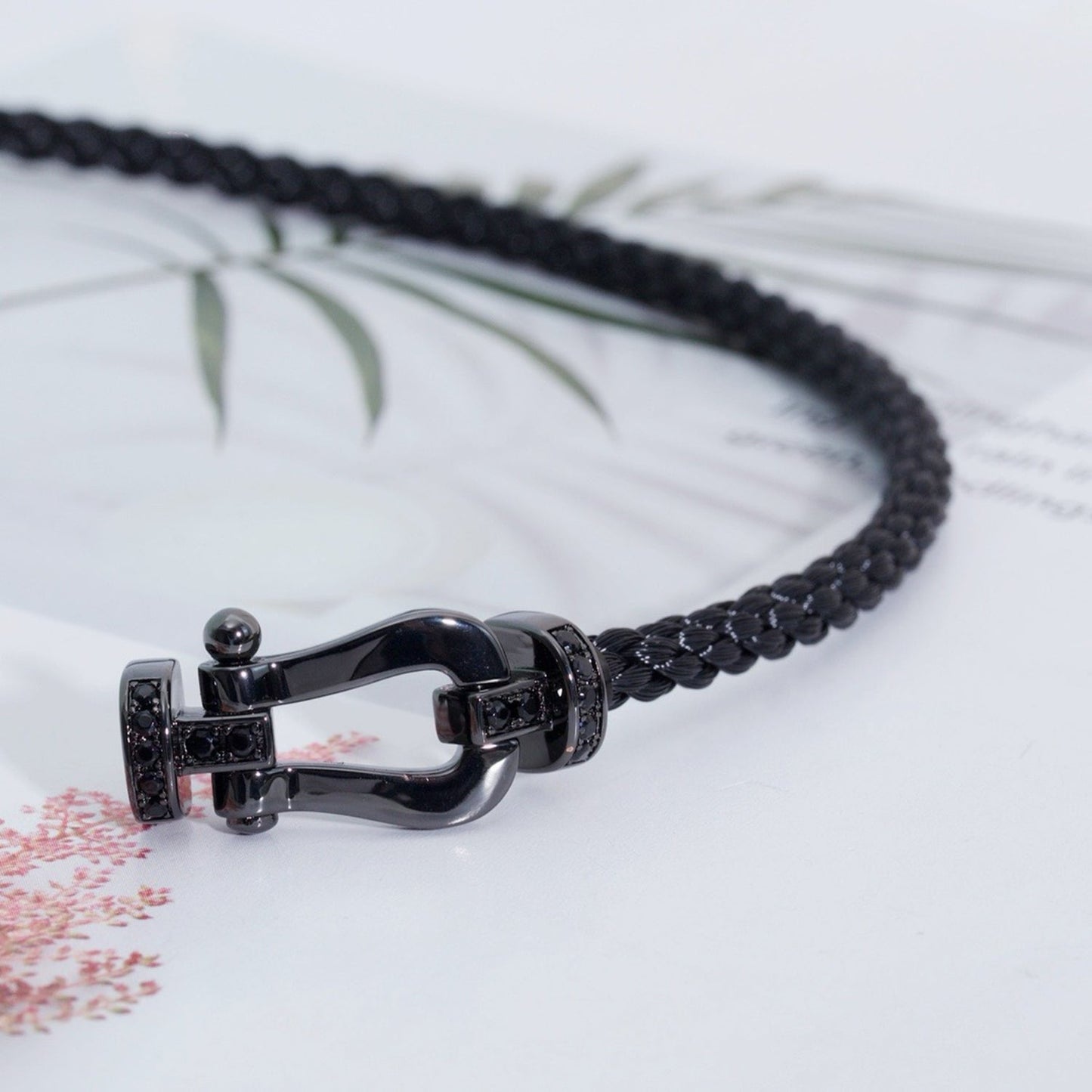 [Elitejewels]FORCE ラージシリーズ ホースシュー ブラック サムライ ブレスレット