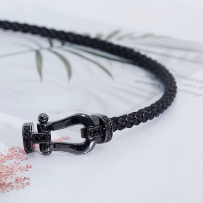 [Elitejewels]FORCE ラージシリーズ ホースシュー ブラック サムライ ブレスレット
