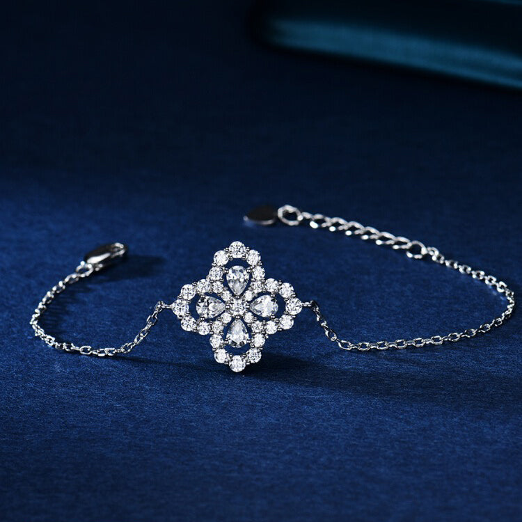 [Elitejewels]LOOP ARMBAND VOLLMOTIV DIAMANT 16MM SILBER
