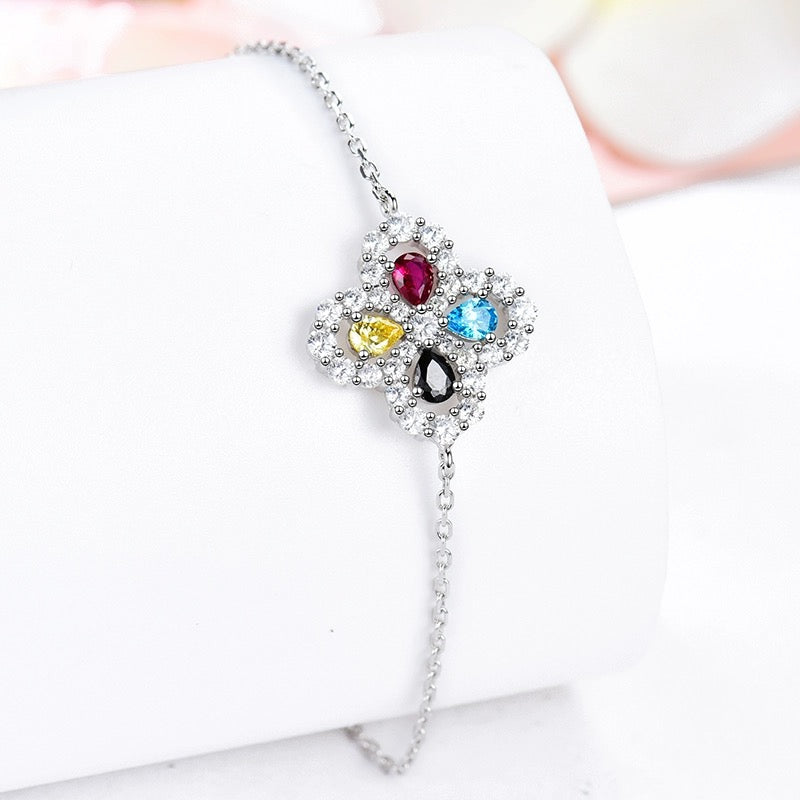 [Elitejewels]LOOP ARMBAND VOLLMOTIV DIAMANT 16MM SILBER