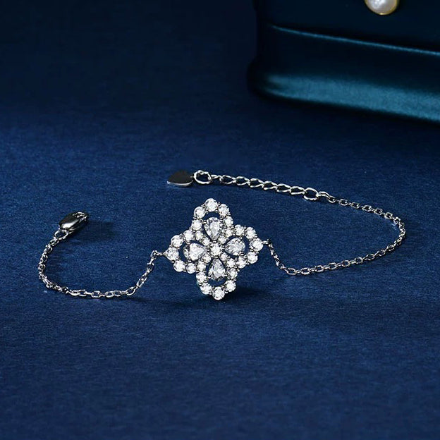 [Elitejewels]LOOP ARMBAND VOLLMOTIV DIAMANT 16MM SILBER