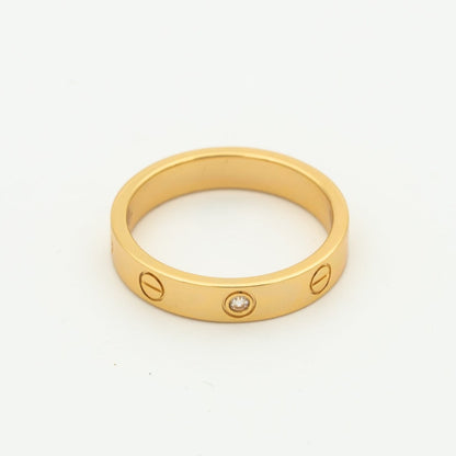 [Elitejewels] LIEBESRING 4MM 1 DIAMANT ROSGOLD