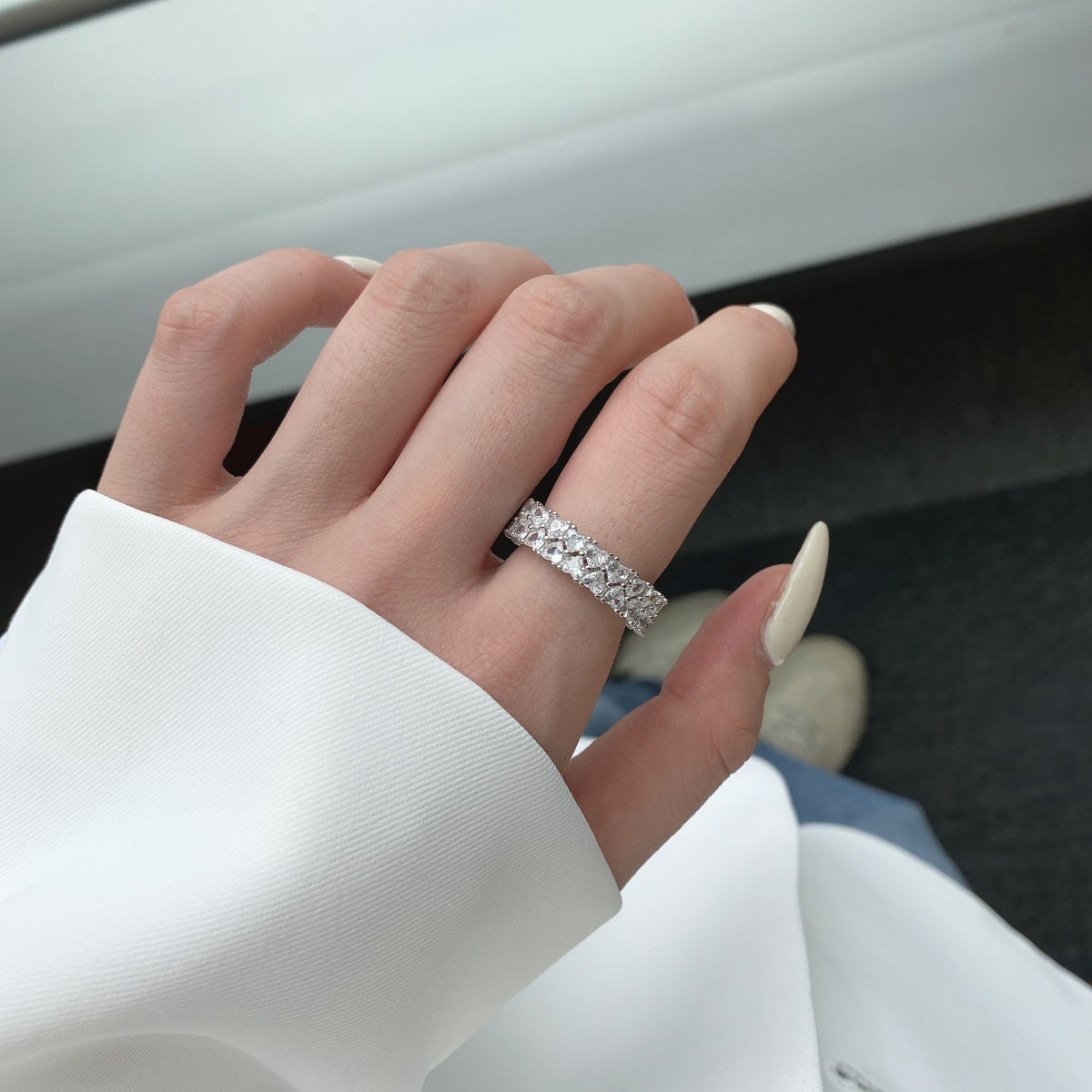 [Elitejewels]Sparkling Full Heart Ring