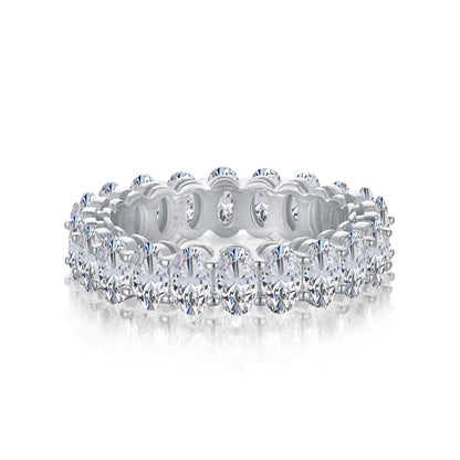 [Elitejewels]Ornate Oval Cut Tennis Ring