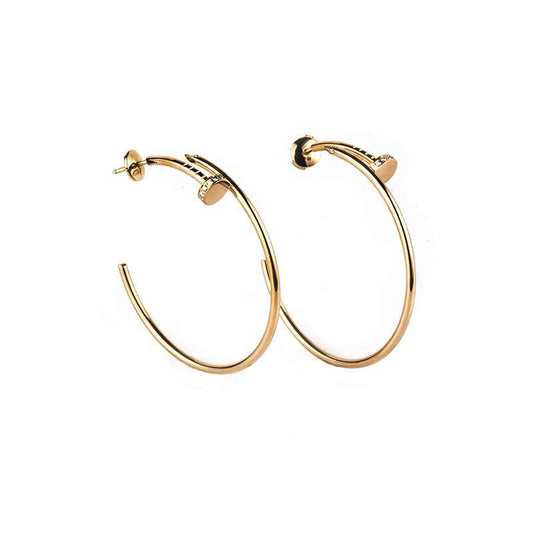 [Elitejewels]JUSTE EARRINGS GOLD DIAMONDS 1.8MM