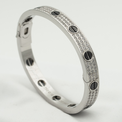 [Elitejewels]LOVE BRACELET 6.1MM DIAMOND-PAVED CERAMIC