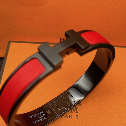 [Elitejewels]CLIC HM SO SCHWARZ ROT ARMBAND