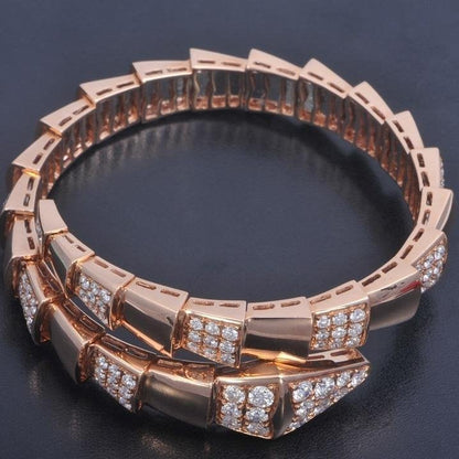 [Elitejewels]SERPENTI BRACELET PINK GOLD DIAMOND