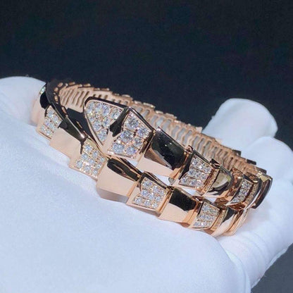 [Elitejewels]SERPENTI BRACELET PINK GOLD DIAMOND